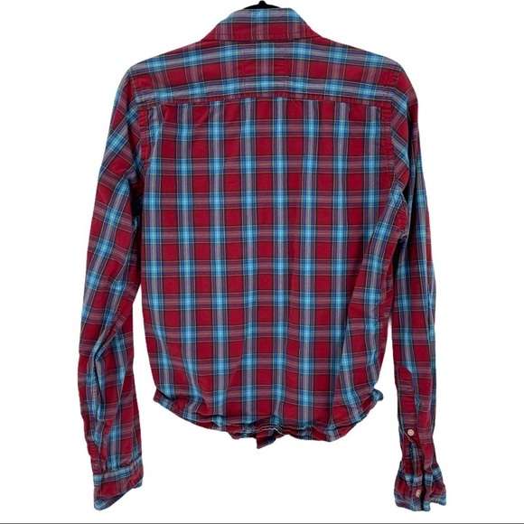 Hollister Mens Checkered Cotton Button Down Shirt Size M - Picture 4 of 7